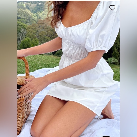 Princess Polly Women’s Aviana Mini Dress White Size US 4 (worn 2-3 times) - Picture 2 of 3